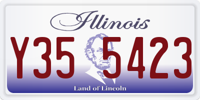 IL license plate Y355423