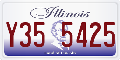 IL license plate Y355425
