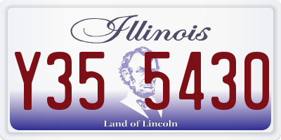 IL license plate Y355430