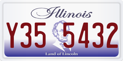 IL license plate Y355432
