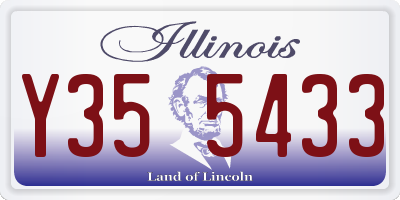 IL license plate Y355433