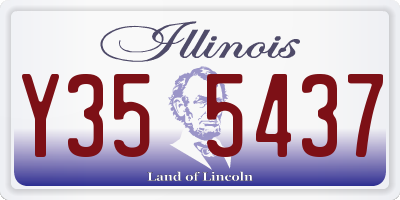 IL license plate Y355437