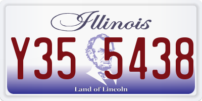 IL license plate Y355438