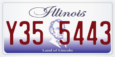 IL license plate Y355443