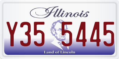 IL license plate Y355445