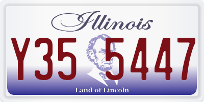 IL license plate Y355447