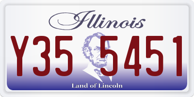IL license plate Y355451