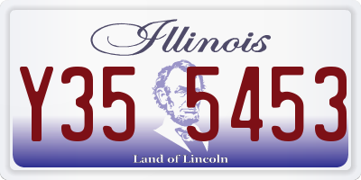 IL license plate Y355453