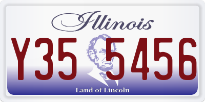 IL license plate Y355456