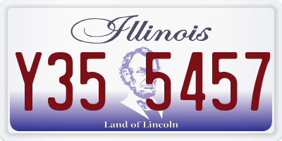 IL license plate Y355457