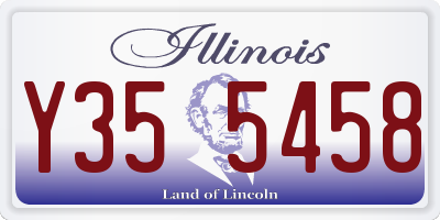 IL license plate Y355458
