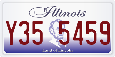 IL license plate Y355459
