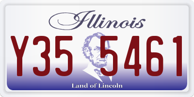 IL license plate Y355461