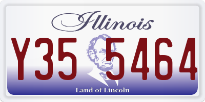 IL license plate Y355464