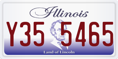IL license plate Y355465