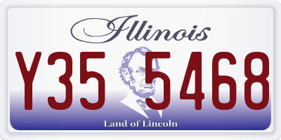 IL license plate Y355468