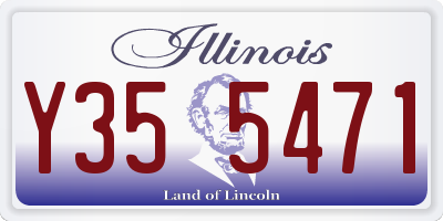 IL license plate Y355471