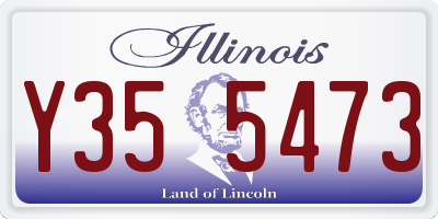 IL license plate Y355473
