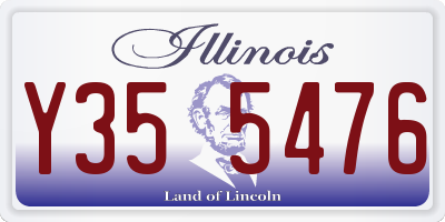 IL license plate Y355476