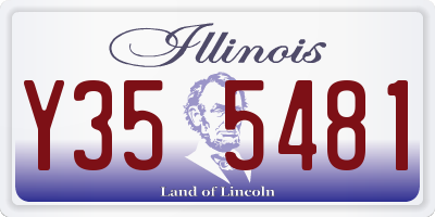 IL license plate Y355481