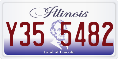 IL license plate Y355482