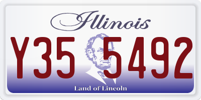 IL license plate Y355492