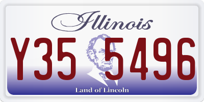 IL license plate Y355496
