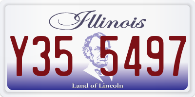 IL license plate Y355497