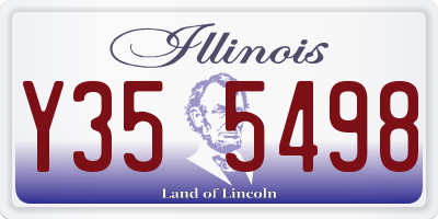 IL license plate Y355498