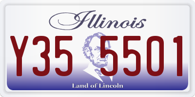 IL license plate Y355501