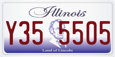 IL license plate Y355505