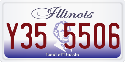 IL license plate Y355506
