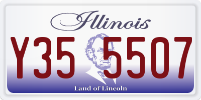 IL license plate Y355507
