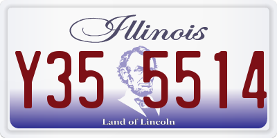 IL license plate Y355514