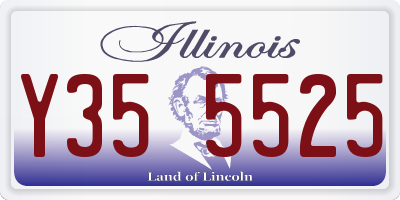 IL license plate Y355525