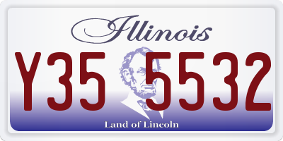 IL license plate Y355532