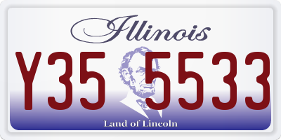 IL license plate Y355533