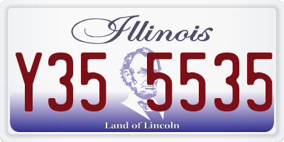 IL license plate Y355535