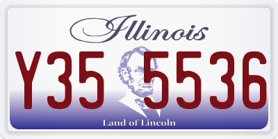 IL license plate Y355536