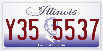 IL license plate Y355537