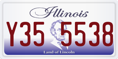 IL license plate Y355538
