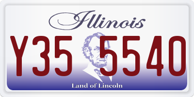 IL license plate Y355540