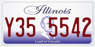 IL license plate Y355542