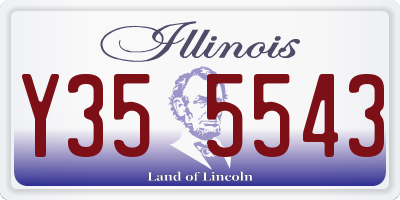 IL license plate Y355543