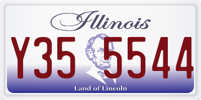 IL license plate Y355544