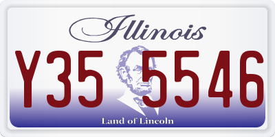 IL license plate Y355546