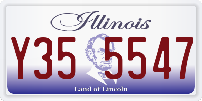 IL license plate Y355547