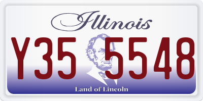 IL license plate Y355548