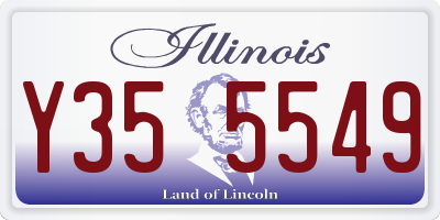 IL license plate Y355549