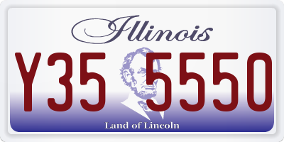 IL license plate Y355550